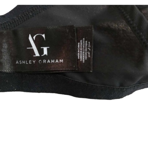 Ashley Graham Black Padded Underwire Bra Size 36DD - Picture 6 of 10
